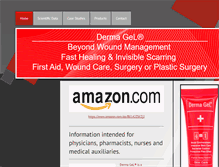Tablet Screenshot of derma-gel.net